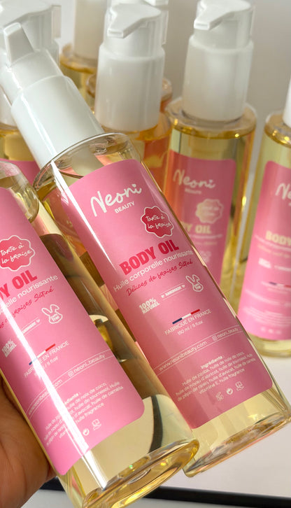 Huile corporelle nourrissante - Tarte à la Fraise